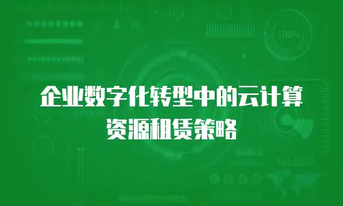 企业数字化转型中的云计算资源租赁策略