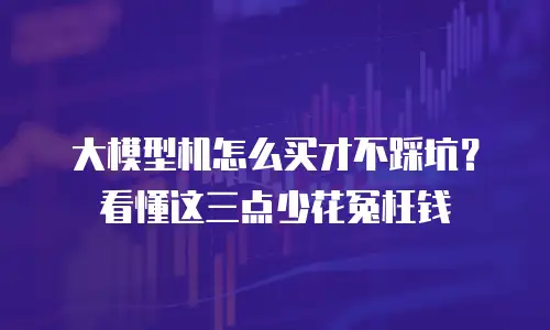 大模型机怎么买才不踩坑？看懂这三点少花冤枉钱