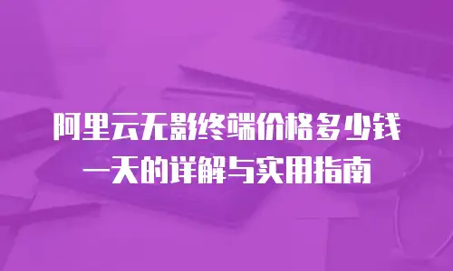 阿里云无影终端价格多少钱一天的详解与实用指南