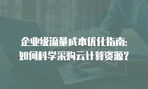 企业级流量成本优化指南：如何科学采购云计算资源？