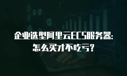 企业选型阿里云ECS服务器：怎么买才不吃亏？