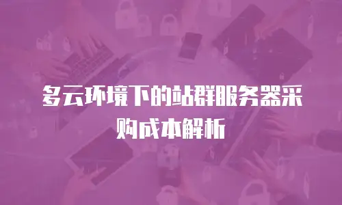多云环境下的站群服务器采购成本解析