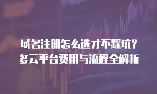 域名注册怎么选才不踩坑？多云平台费用与流程全解析