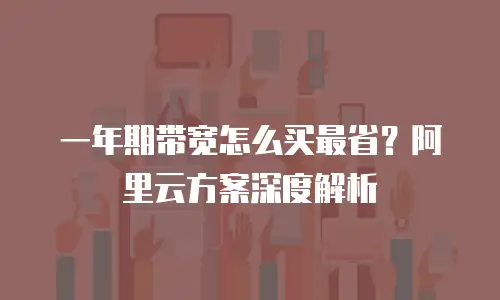 一年期带宽怎么买最省？阿里云方案深度解析