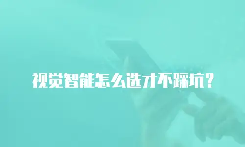 视觉智能怎么选才不踩坑？