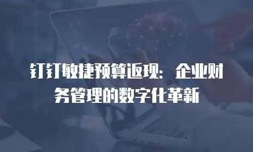 钉钉敏捷预算返现：企业财务管理的数字化革新