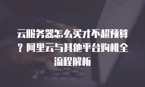 云服务器怎么买才不超预算？阿里云与其他平台购机全流程解析