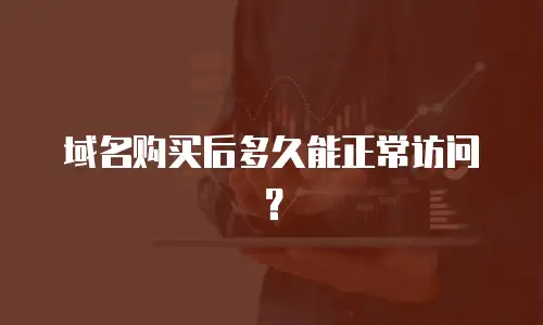 域名购买后多久能正常访问？