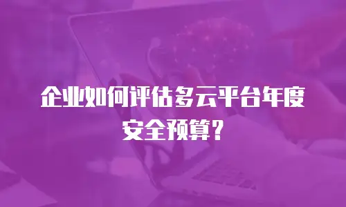 企业如何评估多云平台年度安全预算？