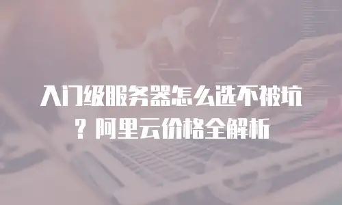 入门级服务器怎么选不被坑？阿里云价格全解析