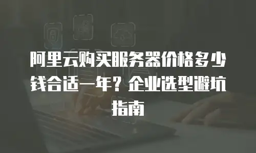 阿里云购买服务器价格多少钱合适一年？企业选型避坑指南