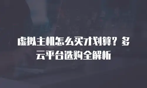 虚拟主机怎么买才划算？多云平台选购全解析