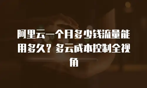 阿里云一个月多少钱流量能用多久？多云成本控制全视角