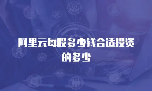 阿里云每股多少钱合适投资的多少
