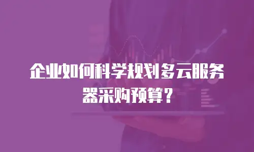 企业如何科学规划多云服务器采购预算？