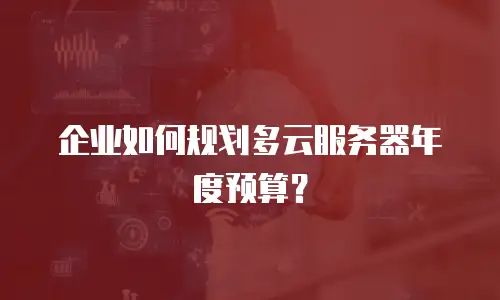 企业如何规划多云服务器年度预算？