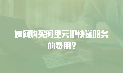 如何购买阿里云IP快递服务的费用？