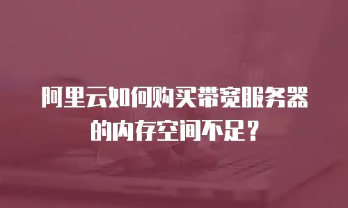 阿里云如何购买带宽服务器的内存空间不足？