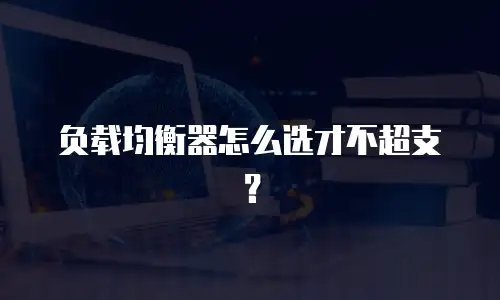 负载均衡器怎么选才不超支？