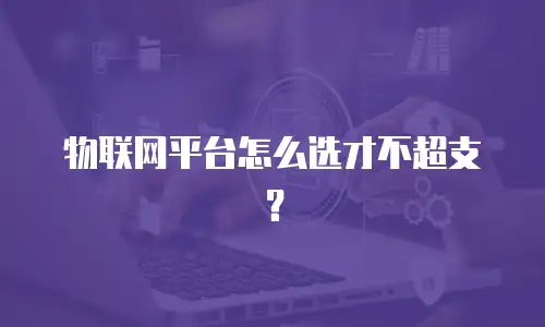 物联网平台怎么选才不超支？