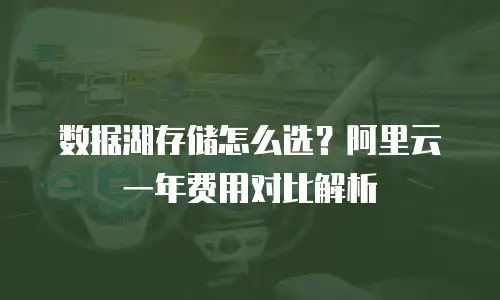 数据湖存储怎么选？阿里云一年费用对比解析