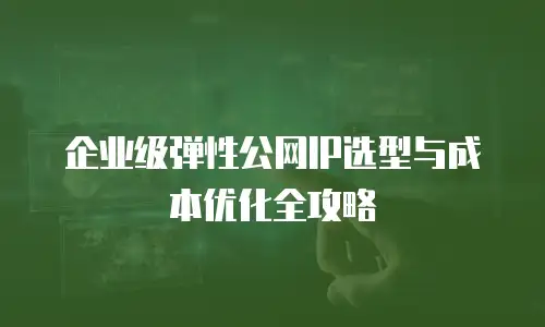 企业级弹性公网IP选型与成本优化全攻略