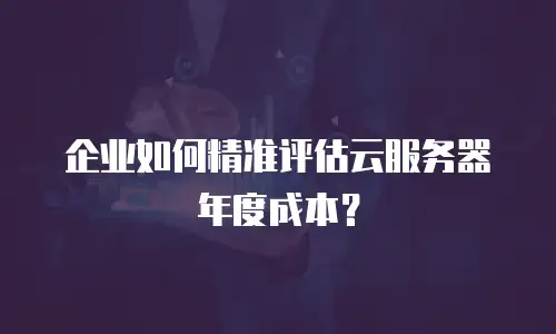 企业如何精准评估云服务器年度成本？