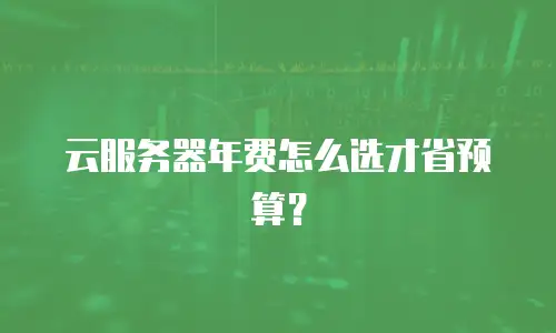 云服务器年费怎么选才省预算？