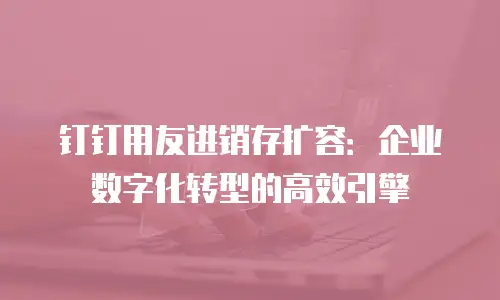 钉钉用友进销存扩容：企业数字化转型的高效引擎