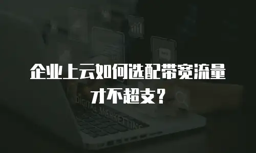 企业上云如何选配带宽流量才不超支？