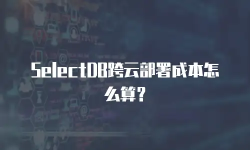 SelectDB跨云部署成本怎么算？