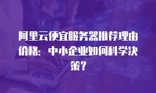 阿里云便宜服务器推荐理由价格：中小企业如何科学决策？