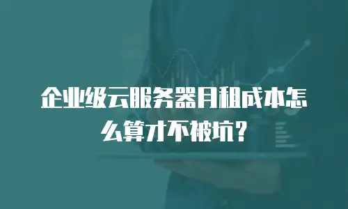 企业级云服务器月租成本怎么算才不被坑？