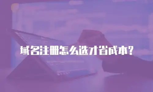 域名注册怎么选才省成本？