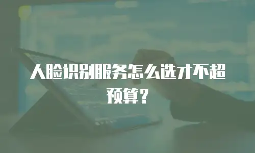 人脸识别服务怎么选才不超预算？