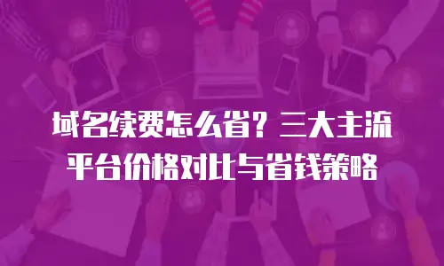 域名续费怎么省？三大主流平台价格对比与省钱策略