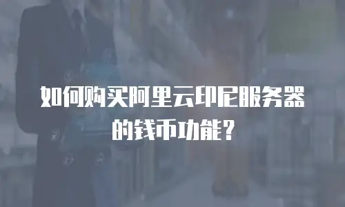 如何购买阿里云印尼服务器的钱币功能？
