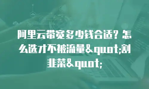 阿里云带宽多少钱合适？怎么选才不被流量"割韭菜"