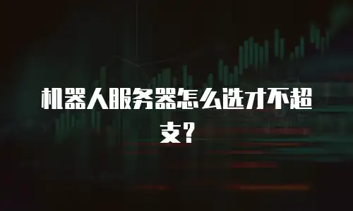 机器人服务器怎么选才不超支？