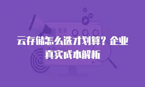 云存储怎么选才划算？企业真实成本解析