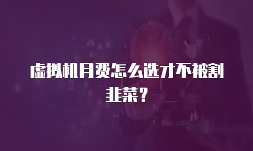 虚拟机月费怎么选才不被割韭菜？