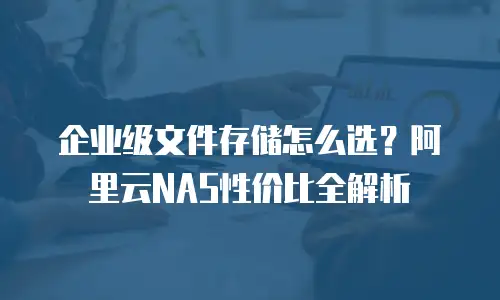 企业级文件存储怎么选？阿里云NAS性价比全解析