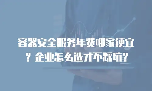 容器安全服务年费哪家便宜？企业怎么选才不踩坑？