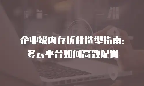 企业级内存优化选型指南：多云平台如何高效配置