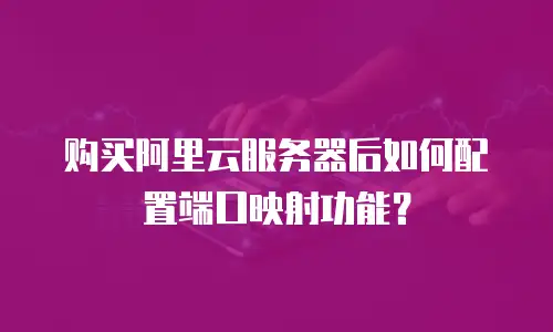 购买阿里云服务器后如何配置端口映射功能？