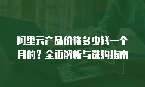 阿里云产品价格多少钱一个月的？全面解析与选购指南