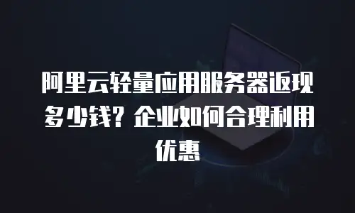 阿里云轻量应用服务器返现多少钱？企业如何合理利用优惠
