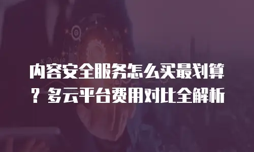 内容安全服务怎么买最划算？多云平台费用对比全解析