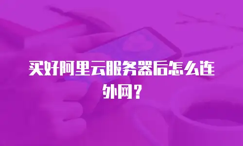 买好阿里云服务器后怎么连外网？
