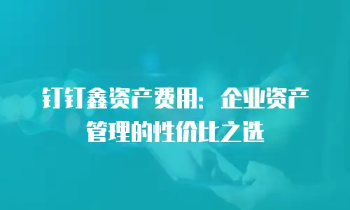 钉钉鑫资产费用：企业资产管理的性价比之选